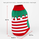 Pet Christmas Sweater Snowman pattern - Size L by LJGDeals