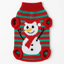 Pet Christmas Sweater Snowman pattern - Size L by LJGDeals
