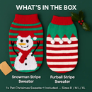 Pet Christmas Sweater Snowman pattern - Size L by LJGDeals
