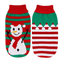 Pet Christmas Sweater Snowman pattern - Size L by LJGDeals