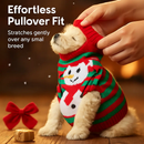 Pet Christmas Sweater Snowman pattern - Size L by LJGDeals