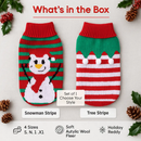 Pet Christmas Sweater Snowman pattern - Size L by LJGDeals