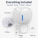 Pet Water Fountain for Cats - Quiet Flow by LJGDeals