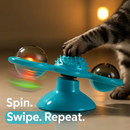 Windmill Cat Toy Turntable Interactive Teasing Toy with Ball by LJGDeals