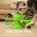 Windmill Cat Toy Turntable Interactive Teasing Toy with Ball by LJGDeals