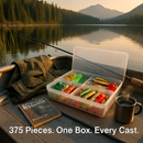 Fishing Lures Kit with Tackle Box, Complete Set by LJGDeals