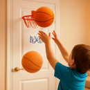 Silent Foam Basketball with Hoop for Indoor Training by LJGDeals