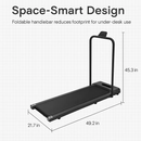 Under Desk Folding Treadmill 2-in-1 Foldable Walking Pad by LJGDeals