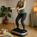 Vibration Exercise Machine With 2 Resistance Bands by LJGDeals