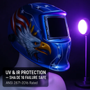 Welding Helmet Auto Darkening Shield with Wide Shade 9-13 by LJGDeals