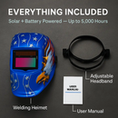 Welding Helmet Auto Darkening Shield with Wide Shade 9-13 by LJGDeals
