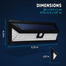 Solar Wall Light with Motion Sensor for Outdoors by LJGDeals