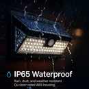 Solar Wall Light with Motion Sensor for Outdoors by LJGDeals