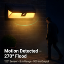 Outdoor Solar Wall Light with Motion Sensor by LJGDeals