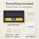 Outdoor Solar Wall Light with Motion Sensor by LJGDeals