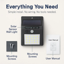 Solar Motion Sensor Light for Outdoor Security by LJGDeals