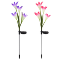 Lily Solar Garden Lights with Color-Changing LEDs by LJGDeals