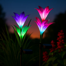 Lily Solar Garden Lights with Color-Changing LEDs by LJGDeals
