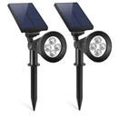 Outdoor Solar Spotlight for Walls and Pathways by LJGDeals