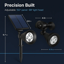 Outdoor Solar Spotlight for Walls and Pathways by LJGDeals
