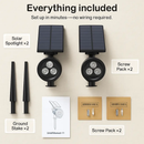 Outdoor Solar Spotlight for Walls and Pathways by LJGDeals