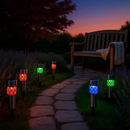 Outdoor Solar RGB Garden Lamp for Pathways by LJGDeals
