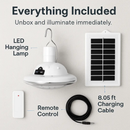 Solar Camping Light Hanging LED Bulb Lamp Portable Lantern by LJGDeals
