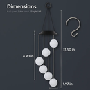 Solar Ball Wind Chime with Color-Changing LEDs Outdoor by LJGDeals