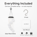 Solar Ball Wind Chime with Color-Changing LEDs Outdoor by LJGDeals