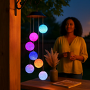 Solar Ball Wind Chime with Color-Changing LEDs Outdoor by LJGDeals