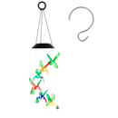 Solar Hummingbird Wind Chime Color Changing by LJGDeals