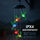 Solar Hummingbird Wind Chime Color Changing by LJGDeals