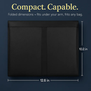 Padfolio Portfolio Folder Business Document Organizer PU Leather Padfolio Holder Case for 9.7" iPad Tablet Business Cards by LJGDeals