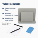 Organizer Case For 9.7in Tablet PC Business Tablet Portfolio w/ A5 Notepad Paper Pad Card Holder by LJGDeals