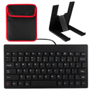 80-Key Mini Wired Keyboard with Tablet Stand by LJGDeals