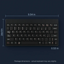 80-Key Mini Wired Keyboard with Tablet Stand by LJGDeals