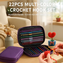 Crochet Hook Set for Smooth Stitching in Color-Coded Handles by LJGDeals