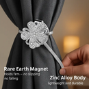 Magnetic Curtain Tiebacks with Extendable Floral Design by LJGDeals