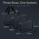 Clear Travel Bags Set for Toiletry Organization by LJGDeals