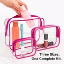 Clear Travel Bags Set for Toiletry Organization by LJGDeals