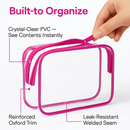Clear Travel Bags Set for Toiletry Organization by LJGDeals