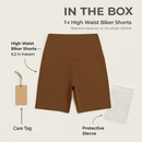 High-Waist Biker Shorts with Tummy Control for Workouts by LJGDeals