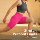 High-Waist Biker Shorts with Tummy Control for Workouts by LJGDeals