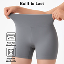 High-Waist Biker Shorts with Tummy Control for Workouts by LJGDeals