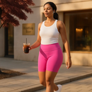 High-Waist Biker Shorts with Tummy Control for Workouts by LJGDeals