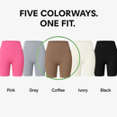 High-Waist Biker Shorts with Tummy Control for Workouts by LJGDeals