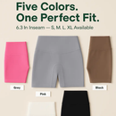 High-Waist Biker Shorts with Tummy Control for Workouts by LJGDeals
