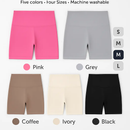 High-Waist Biker Shorts with Tummy Control for Workouts by LJGDeals