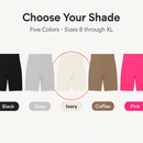 High-Waist Biker Shorts with Tummy Control for Workouts by LJGDeals