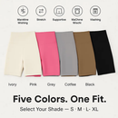 High-Waist Biker Shorts with Tummy Control for Workouts by LJGDeals